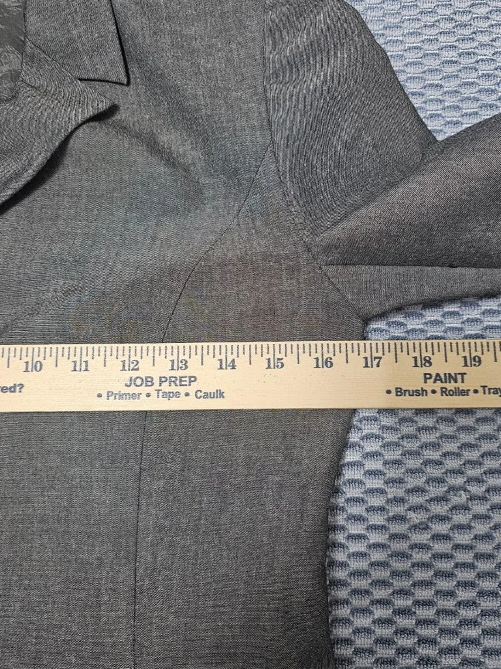 Mastina Gray Wool Blend Blazer | Made with French Fabric | Size 36 Small - Picture 6 of 8